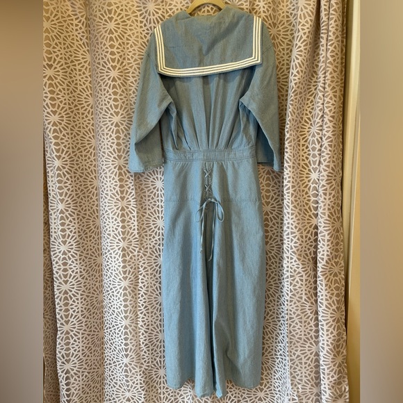 J. Peterman Rare Vintage Chambray Sailor Dress - Picture 6 of 16